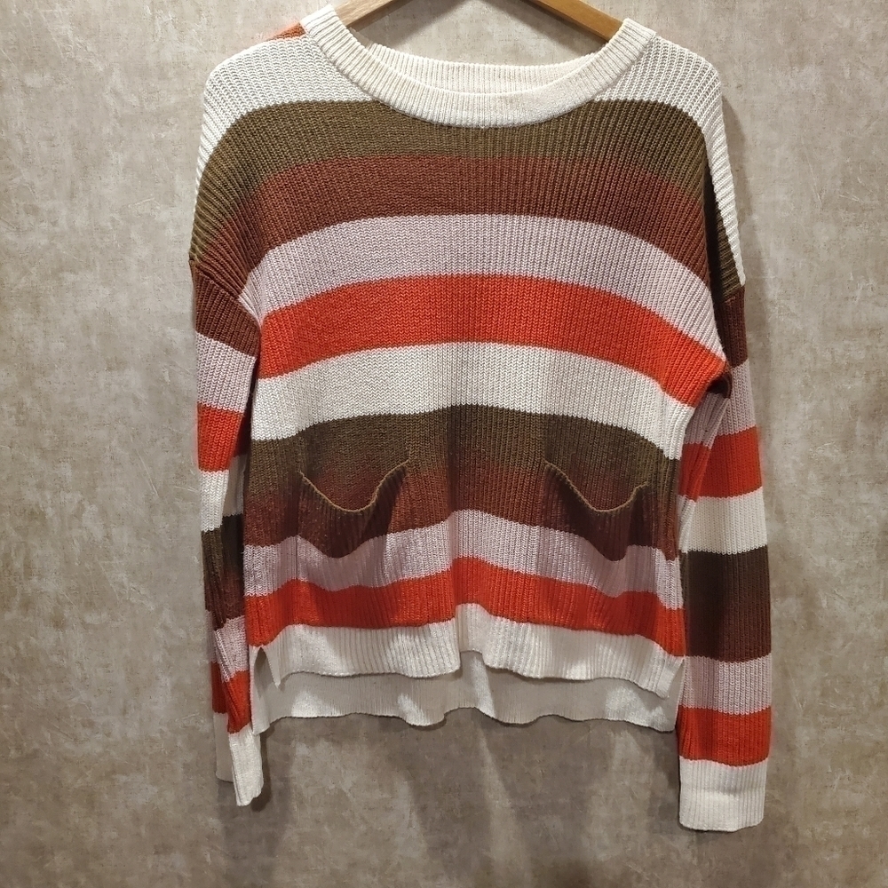 Madewell Patch Pocket Pullover Sweater in Walton Stripe